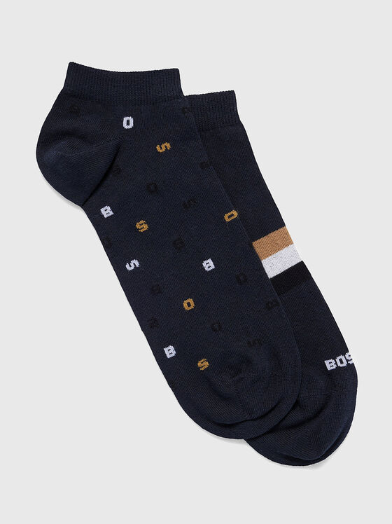 Комплект от два чифта чорапи с лого детайли  - 1