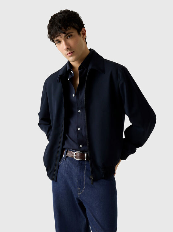 Бомбър яке с яка  - 1