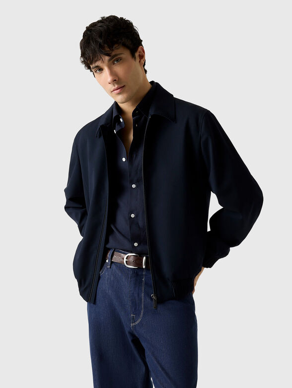 Bomber jacket with collar  - 1