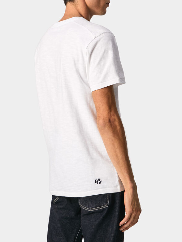 ALISTER white T-shirt  with print - 3