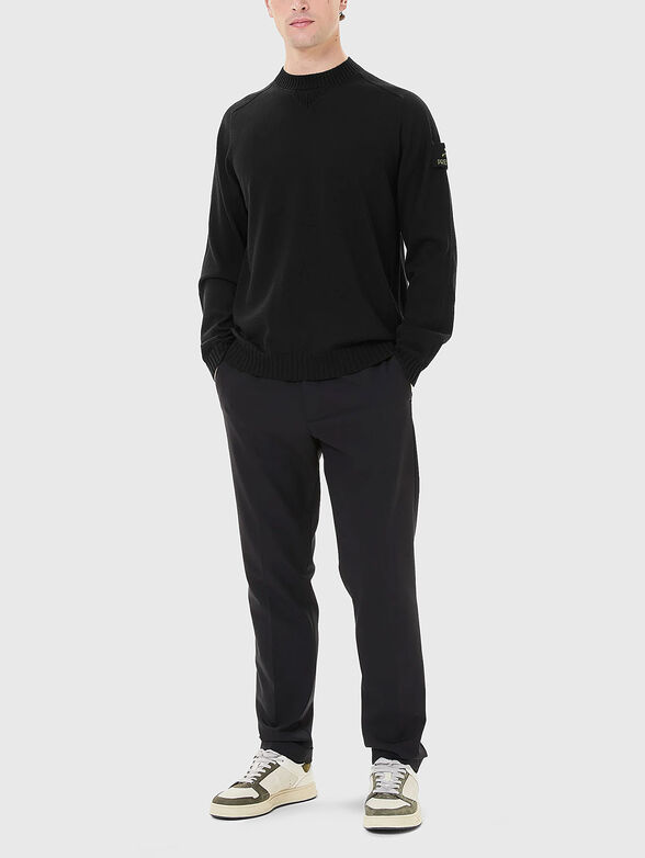 Wool sweater with logo detail - 2