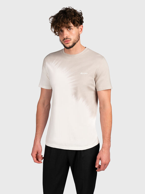 Grey T-shirt with art print - 1