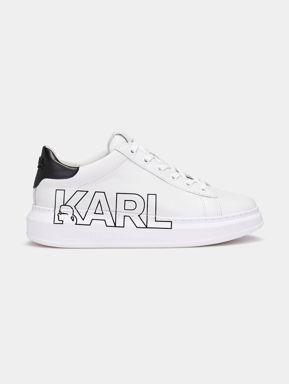 CAPRI Leather sneakers in black color - 1