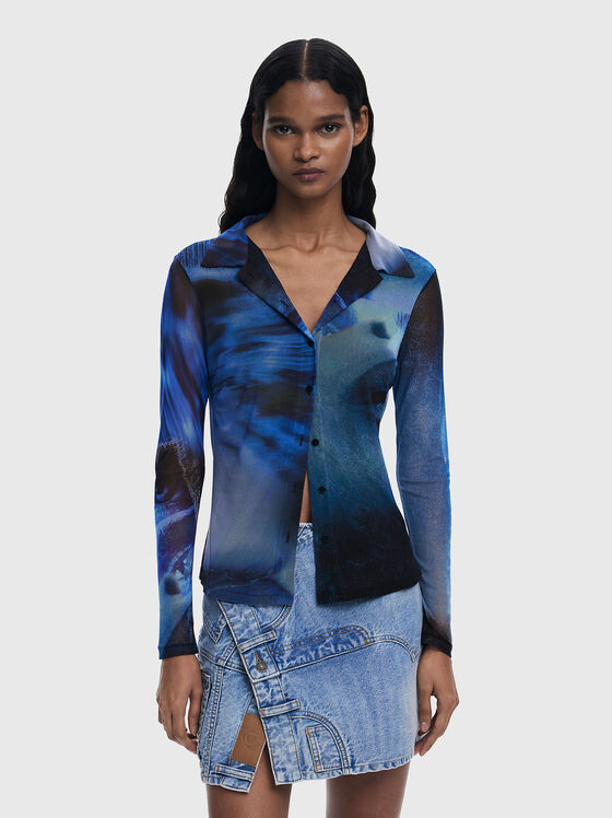 Тюлена риза с абстрактен принт - 1