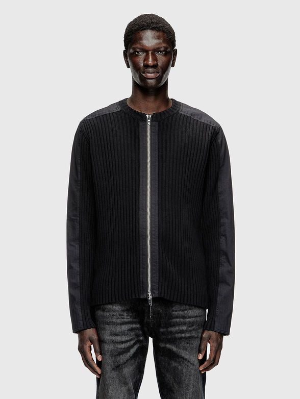 K-MATTY cotton cardigan with zip - 1