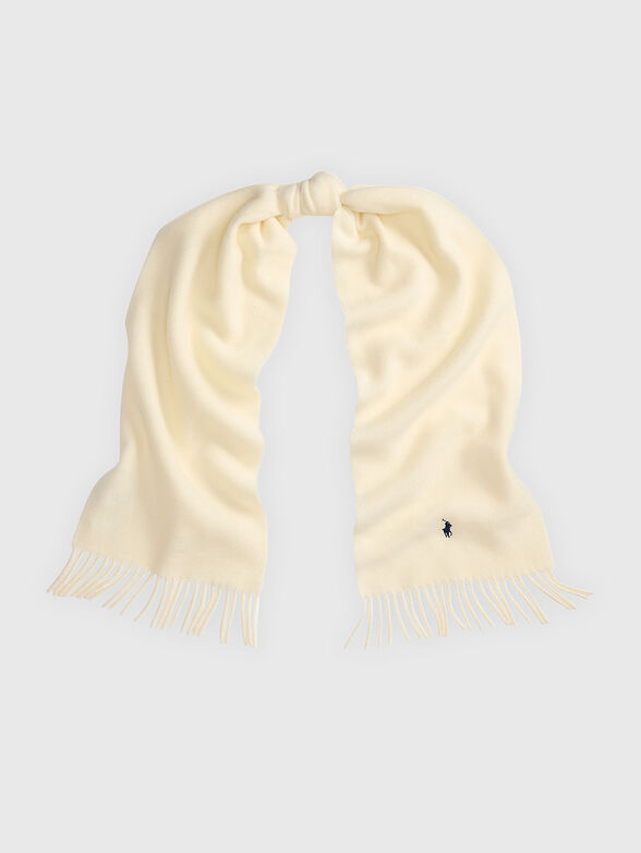 Wool scarf with logo - 1