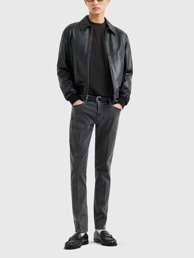 Slim low-waisted jeans - 5