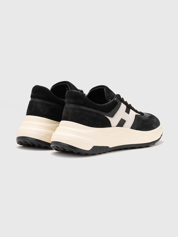 Suede and leather sports shoes - 3
