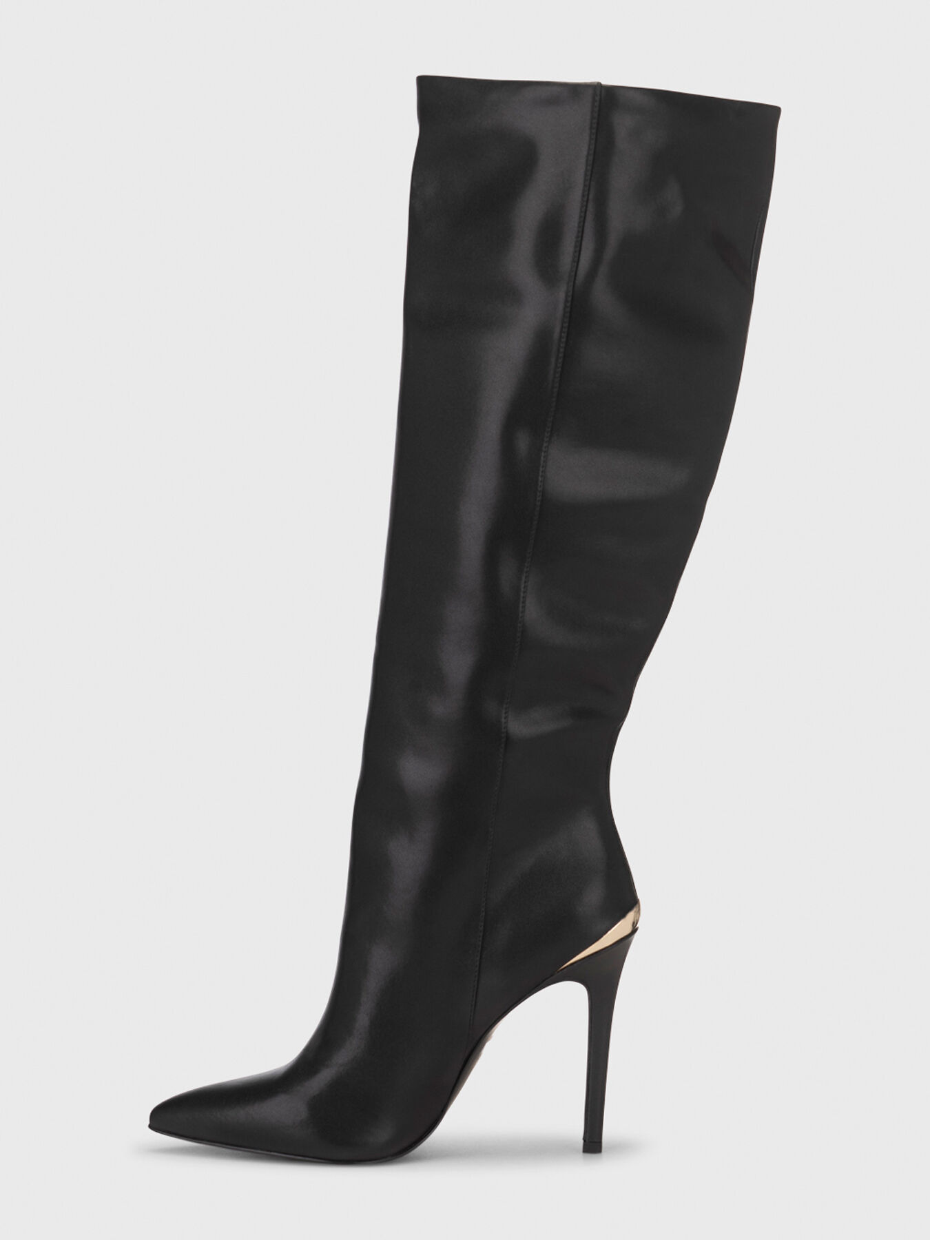 Leather boots with gold detail brand Just Cavalli