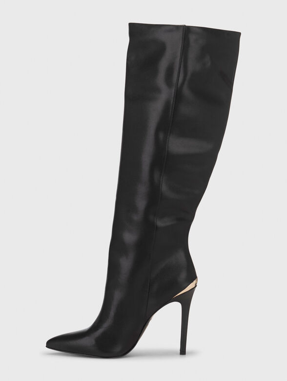 Leather boots with gold detail - 4