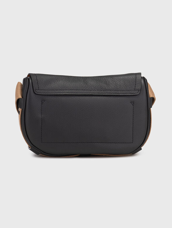 Leather crossbody bag with logo - 3