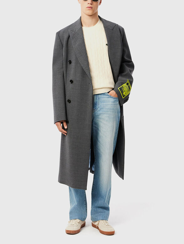 Sweater with oval neckline - 2