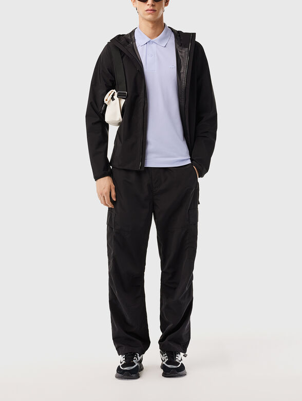 Logo-detail polo shirt in black - 2