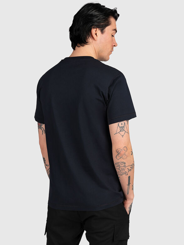 MEIR cotton T-shirt with contrasting print - 3