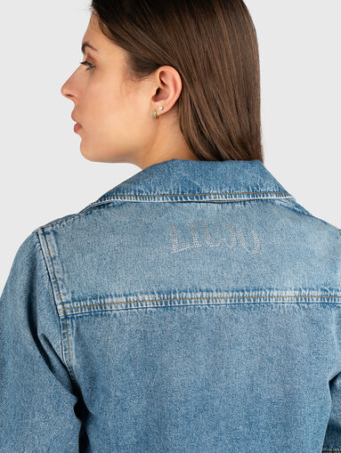 Short denim shirt - 5