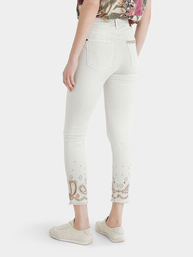 Skinny jeans with embroidery - 4