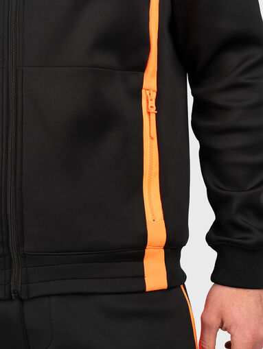 DALACH black sweatshirt with contrasting elements - 4