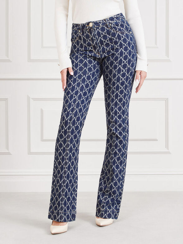 Jeans with monogram logo - 1