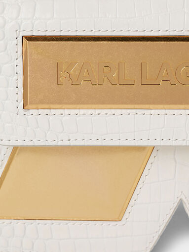 K/ESSENTIAL black bag with croc texture - 5