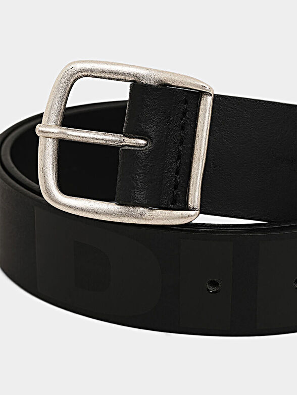 BARBAR Logo print leather belt - 3