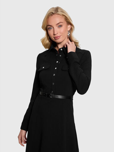 Mini dress with long sleeves - 4