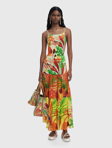 Tropical ruffle dress - 5