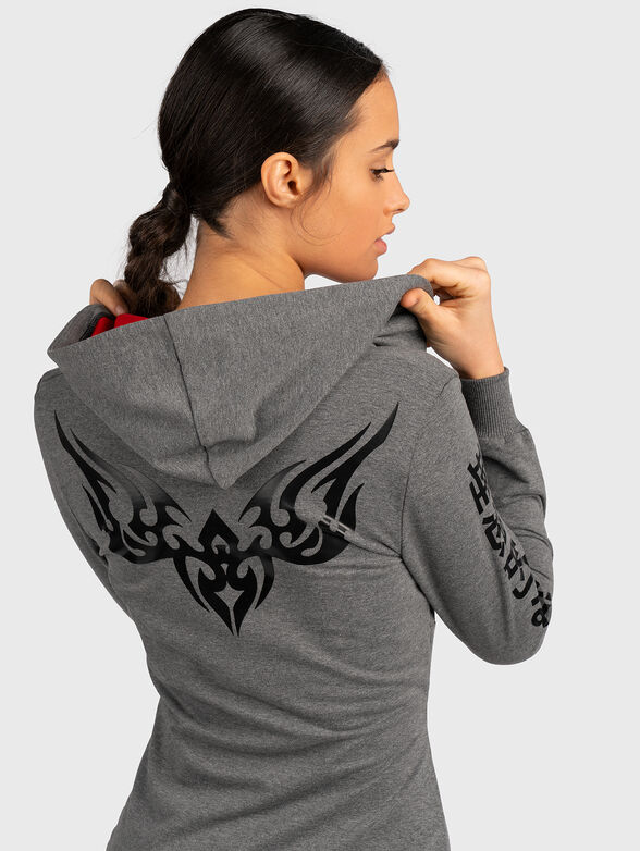 Cotton dress with a hood - 3