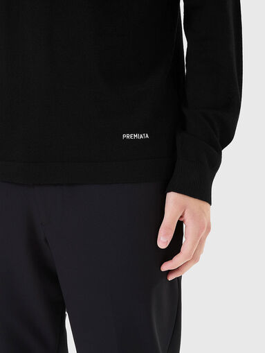 Wool and silk sweater with oval neckline - 5