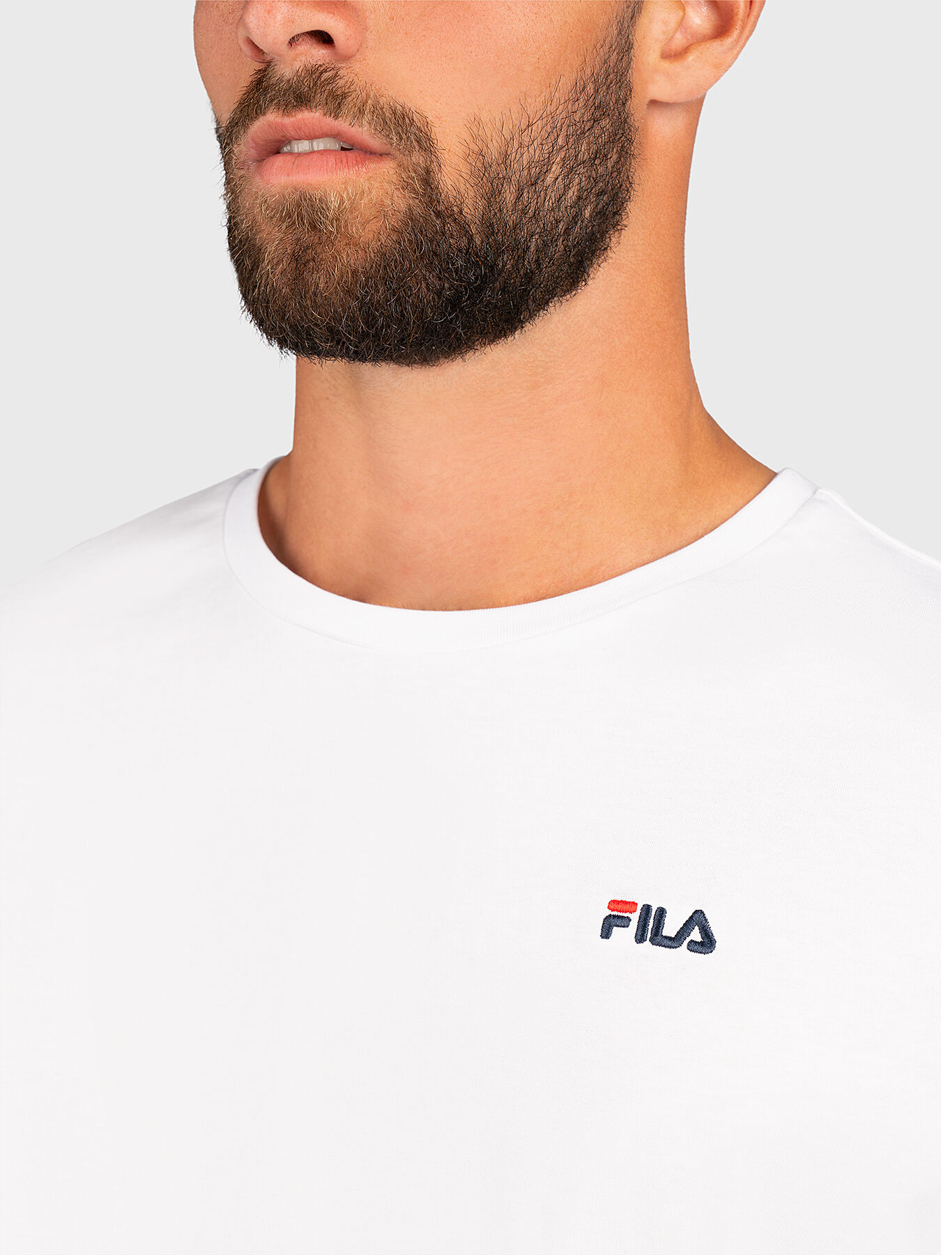 Fila t shirt small logo hot sale
