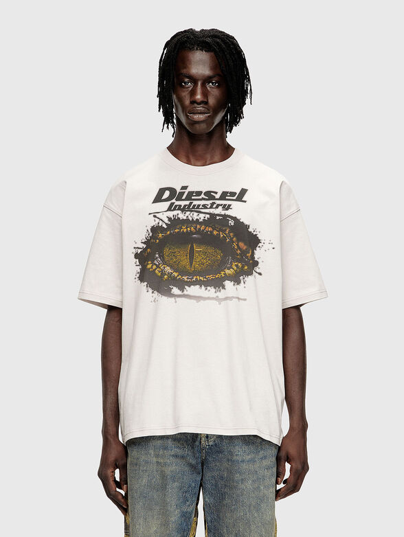 T-BOXT-T25 cotton T-shirt with logo print - 1