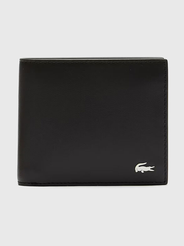 Black leather wallet - 1