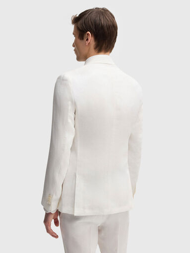 Slim linen blazer - 3