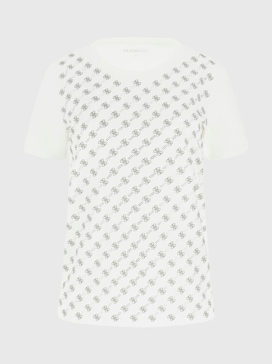 Тениска с 4G лого кристали - 1