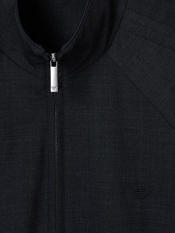 Wool-blend bomber jacket - 4