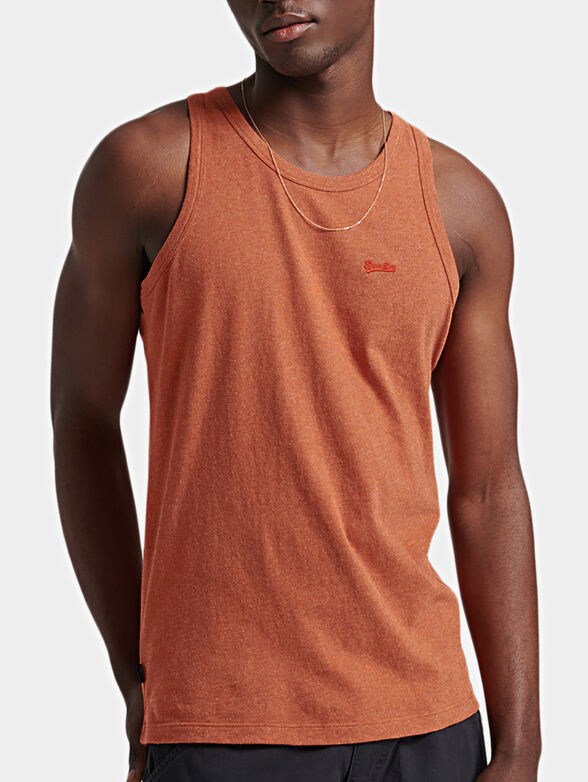 Cotton top in orange color - 1