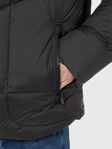 Padded jacket with logo - 5
