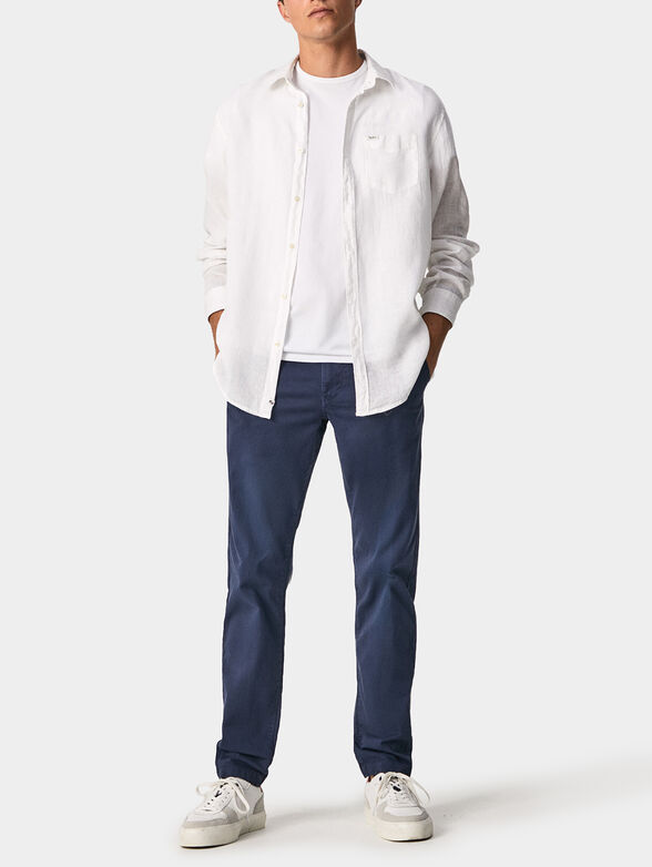 PARKERS blue linen shirt  - 2