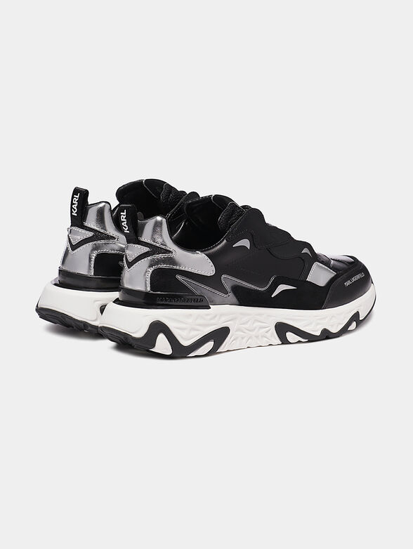 BLAZE Black sneakers with silver panels - 2