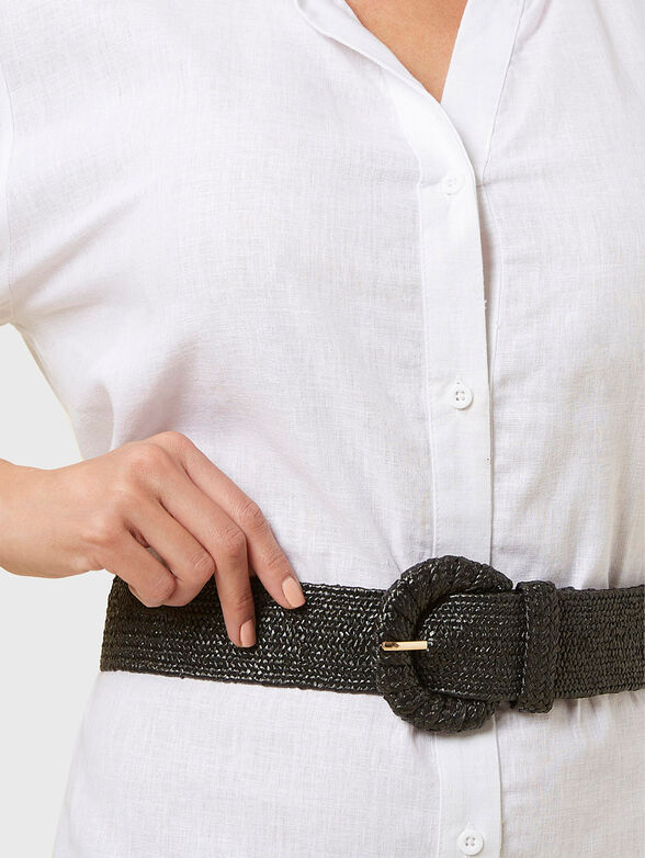 SUMMER GLAM black knitted belt - 2