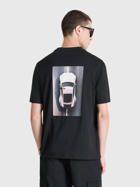 Black t-shirt with print - 2