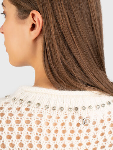 Knitted wool blend sweater - 5