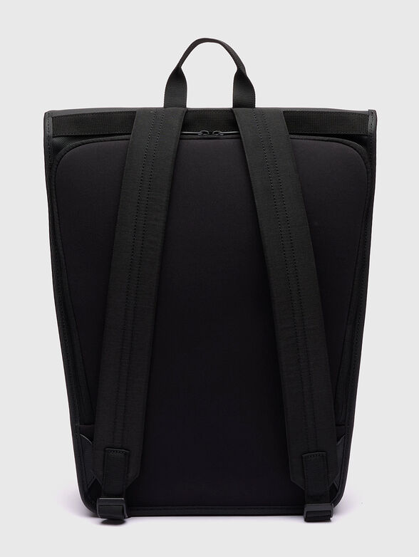 Black backpack with accent fastening - 3
