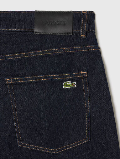 Straight jeans in blue with logo - 3