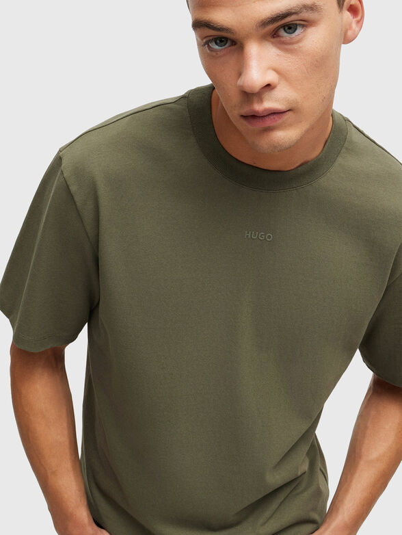 Oversized T-shirt with oval neckline - 4