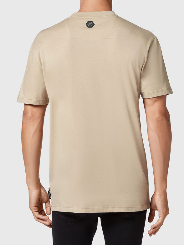 Cotton T-shirt with contrasting print - 2