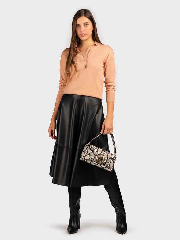 V-neck sweater with ties - 2