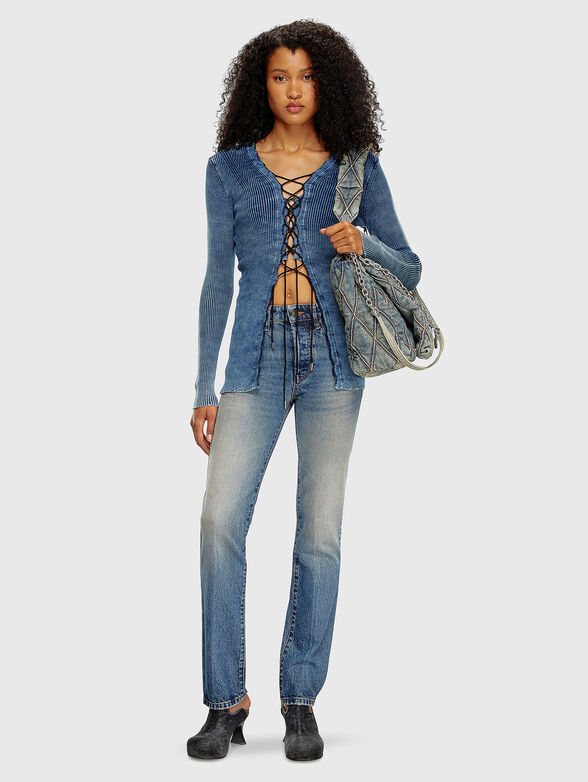 Low-waisted jeans with faded effect - 4
