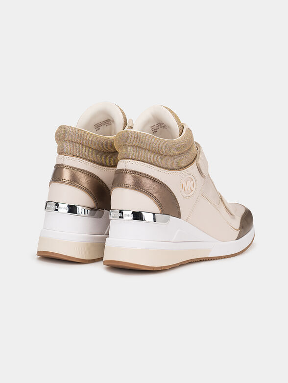 Platform sneakers with glitter effect - 3