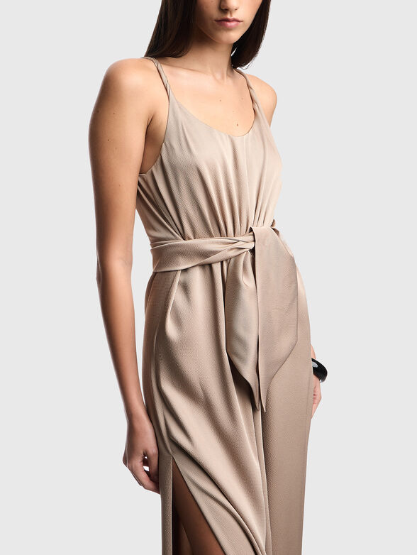 Crepe dress with slits - 3