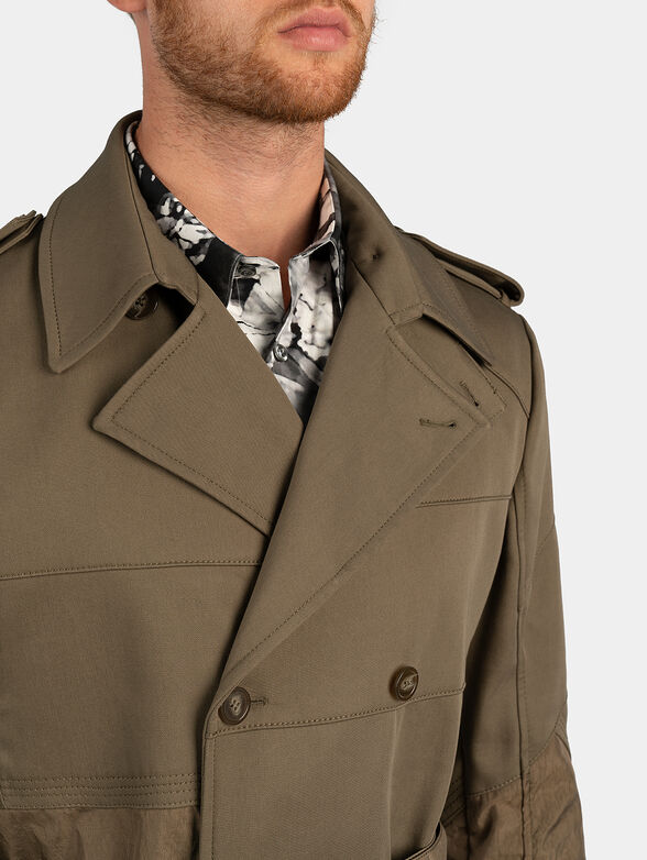 Cotton trench in brown color - 6